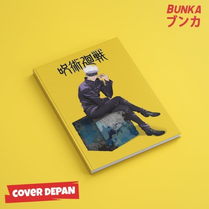 

Promo Notebook Anime Jujutsu Kaisen Satoru Gojo Hardcover A5 Agenda Planner Trendi