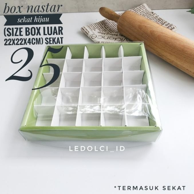 

Ready oke] (10 PCS) CB212135 - BOX SEKAT NASTAR MIKA 25 SEKAT