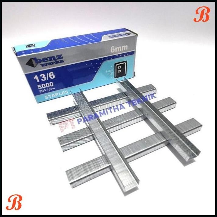 

| PRT | ISI STAPLES TEMBAK 6 MM 13 6 REFILL STAPLER 5000 PCS R23 BENZ WERKZ