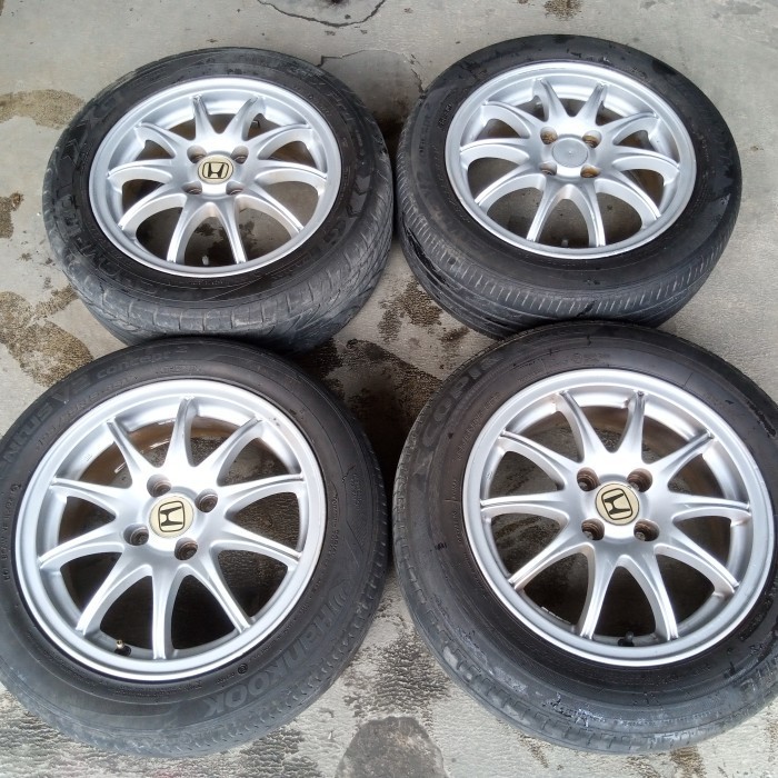 VELG MOBIL BEKAS COPOTAN OEM JAZZ VTEC RING 15 + BAN