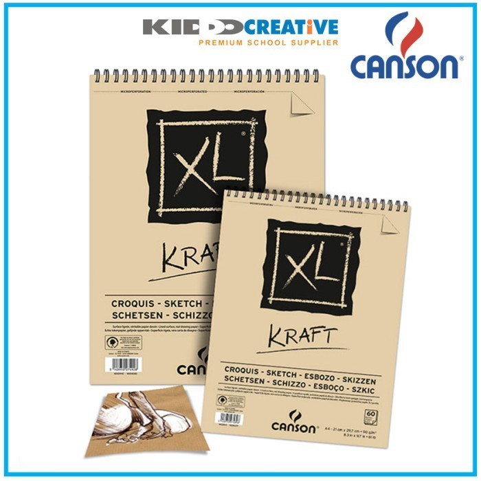 

Sale Canson Xl Kraft 40S, 60S A5, A4, A3 90G Bergaransi