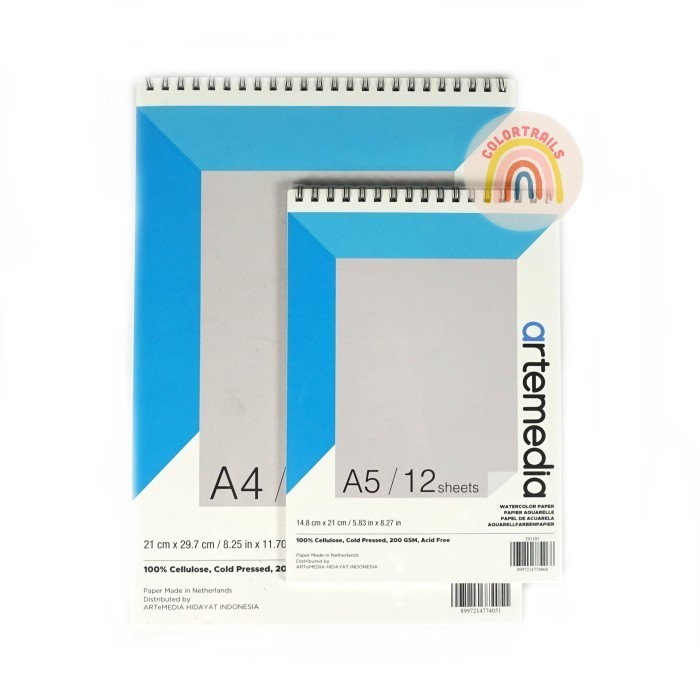 

Kusus Hari Ini Artemedia Sprial Watercolor Book A5 A4 200Gsm 12 Lembar Murah