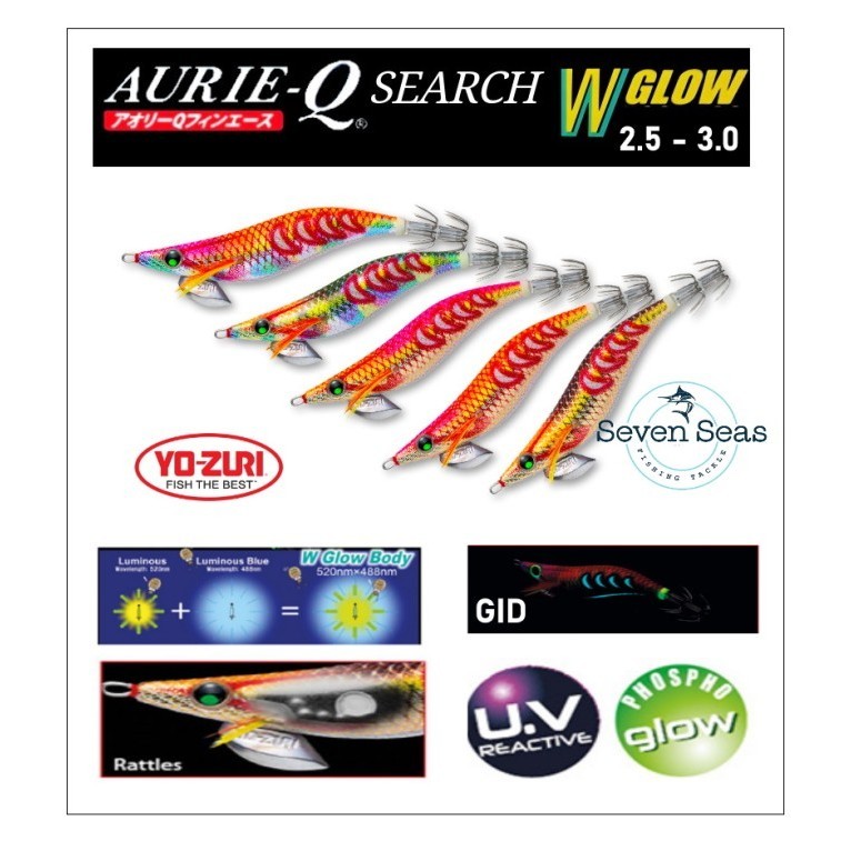 Terbaru Yozuri Aurie Q Search Double Glow 2.5 3.0 Egi Umpan Cumi Sotong Promo Terlaris