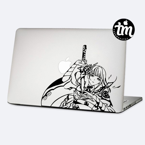 Terbaru Stiker Laptop Macbook Asus Dell Lenovo - Raiden Shogun Genshin Impact Promo Terlaris