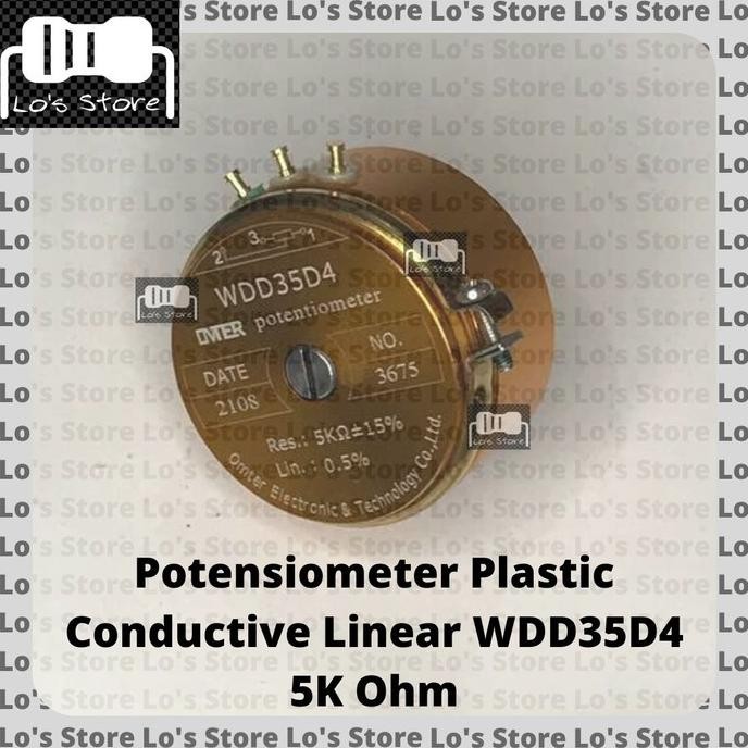 Promo Potensiometer Wdd35D4 5K Ohm Plastic Conductive Linear Wdd35 D4