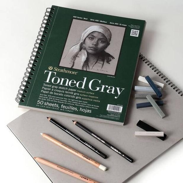 

Aman Promo Terbatas!!! Strathmore - Toned Gray Sketch Pad 400 Series Trendi