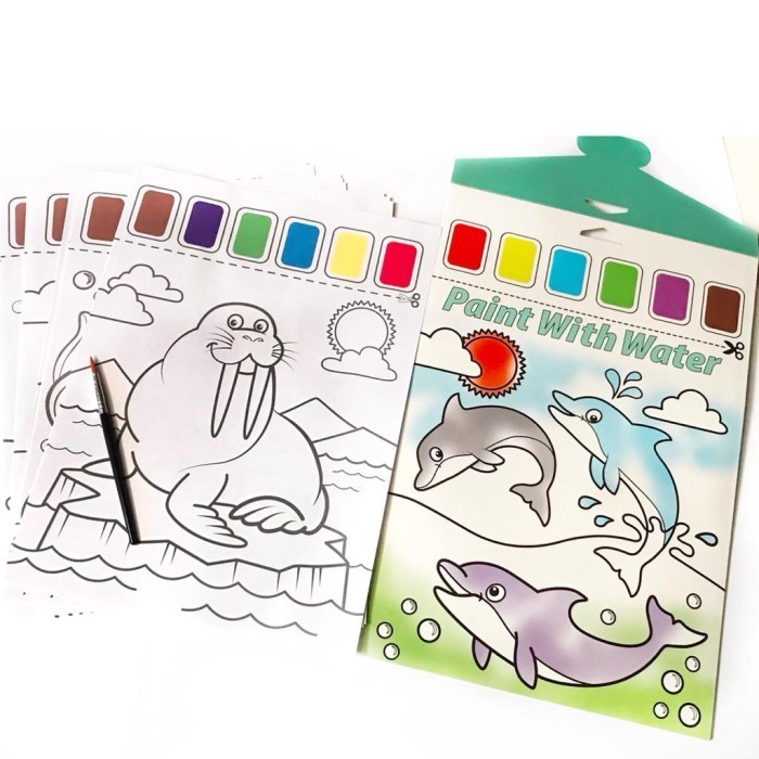 

Hadir Paint With Water Mainan Aktivitas Mewarnai Cat Air Isi 12 Gambar Bergaransi