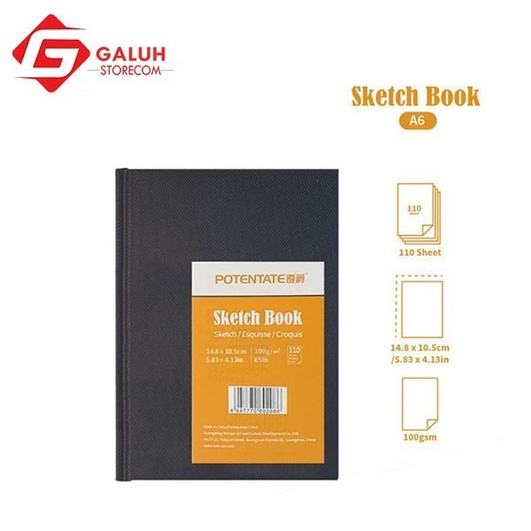 

Hemat Potentate A6 Sketchbook / Kertas Gambar / Sketsa 110 Sheets 100 Gsm Murah
