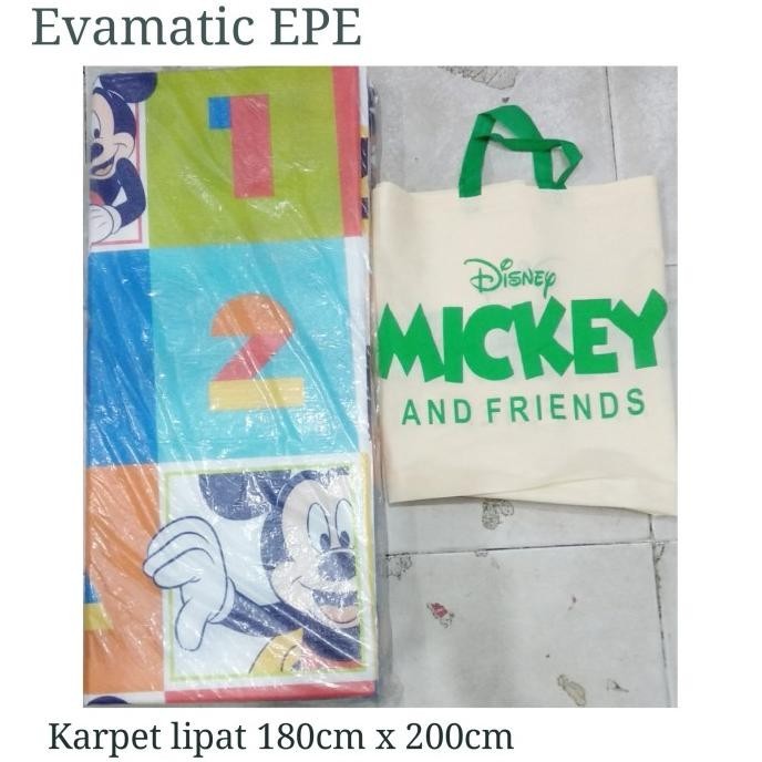 SHS Karpet Lipat Evamatic Epe Motif Disney Mickey mouse 180 x 200