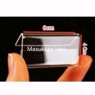 

Akrilik display harga uk 4x6cm landscape L