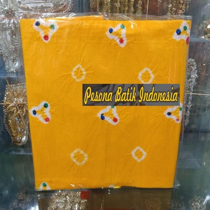 Big Sale - KAIN BATIK JUMPUTAN ANGKIN INSTAN 4 WARNA /.ANGKIN JUMPUTAN - Merah Terang ..