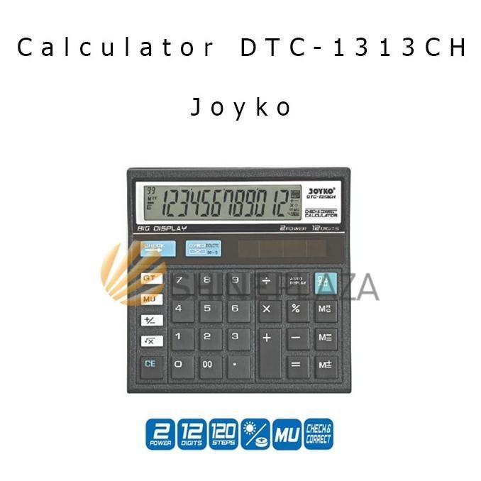 

Special Calculator Pasar Joyko DTC-1313CH - Kalkulator 12 Digits Check Correct ~