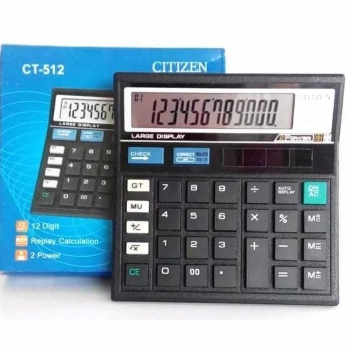 

Hot - CITIZEN CT512 CHECK & CORRECT CALCULATOR - Kalkulator Meja CT 512 !!