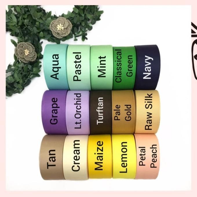 

Terjangkau - 20 YARD - PITA GROSGRAIN 3.8 CM ..