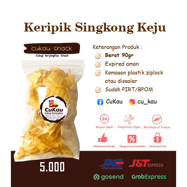 

Keripik Singkong Keju Snack / ngemil makanan ringan / cemilan kiloan murah / COD / PROMO 5000 - Cukau Snacks