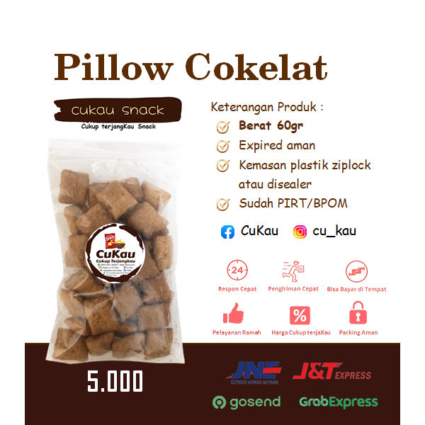 

Pillow Cokelat Snack / ngemil makanan ringan / cemilan kiloan murah / COD / PROMO 5000 - Cukau Snacks