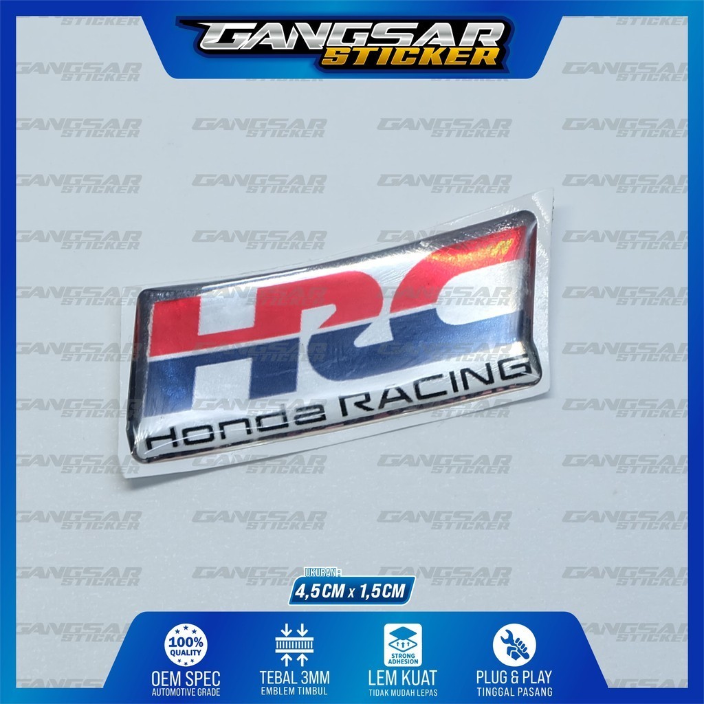 emblem timbul HRC / sticker timbul hrc / sticker 3d hrc