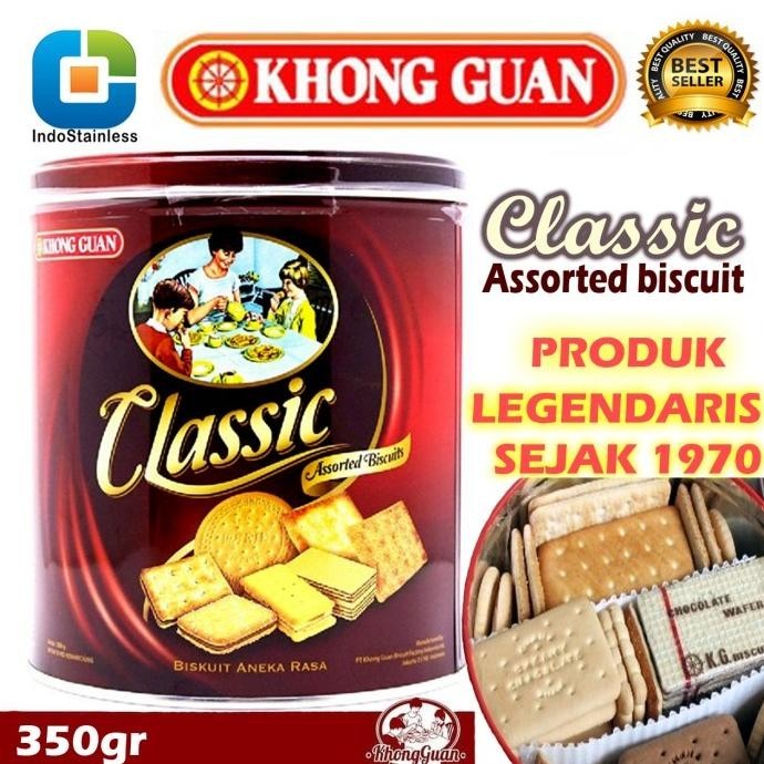 

Ready Biskuit Khong Guan Classic Assorted Biscuits Kaleng Bulat 350Gr Stok Terbatas