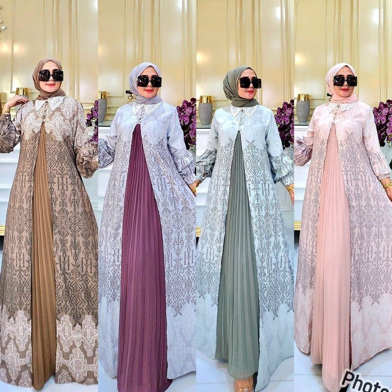 Dress Jubah Jumbo Gmes Gamiz Syari Muslim Dres Kondangan Gamis Outer Drss Idul Fitri Guamis Dewasa G