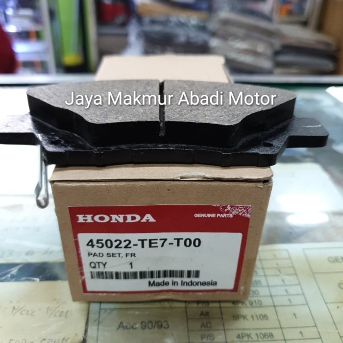 Kampas Kanvas Rem Depan Honda Mobilio OEM