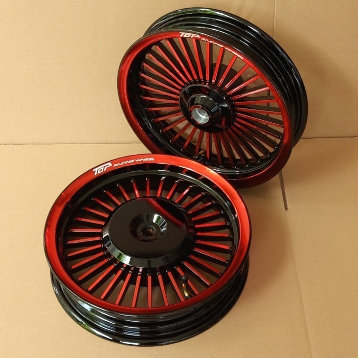 Velg Ring 12 Top Retro Black Red Scoopy