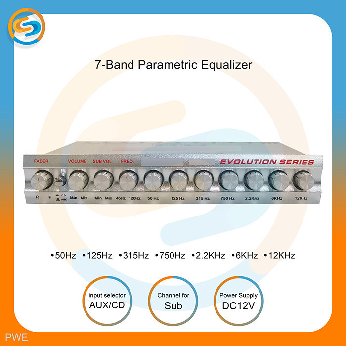 parametrik Pre amp - parametric equalizer preamp 7 band pwe