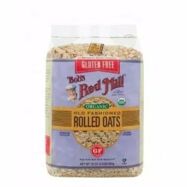 

Bob'S Red Mill Gluten Free Organic Rolled Oats Oat gandum 32oz TB