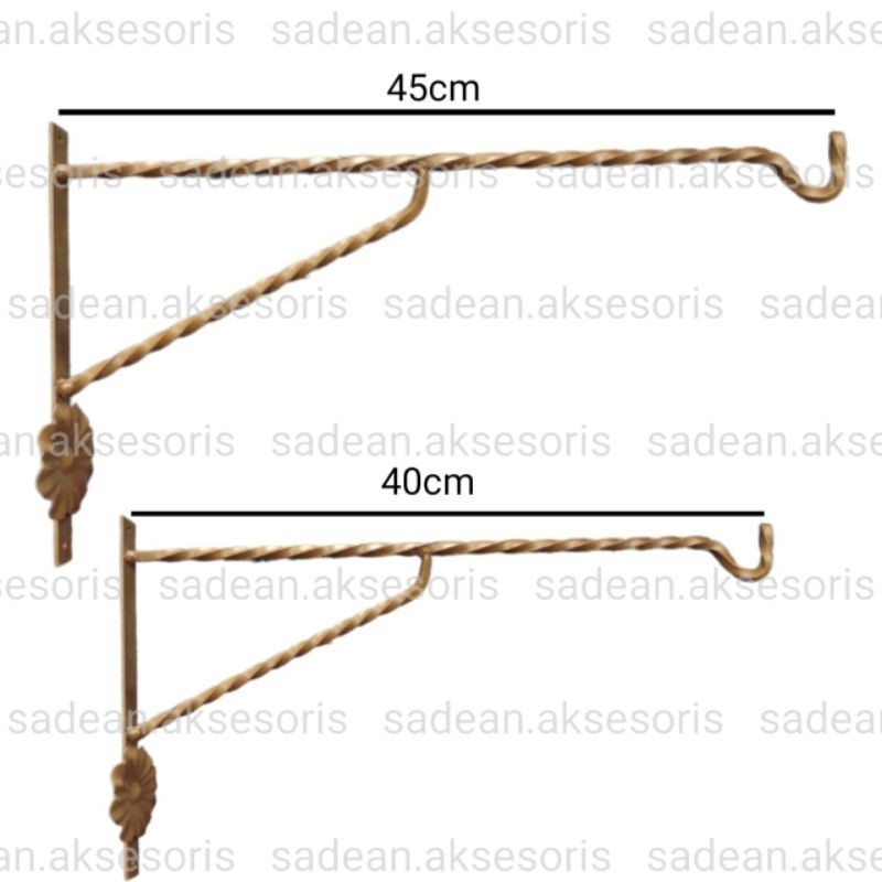 Gantungan Besi Sangkar Burung Siku Dinding Gantungan Siku Besi Ulir