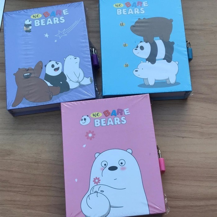 

Unik Buku Gembok We Bare Bear Buku Diary Imut Lucu Termurah Bagus