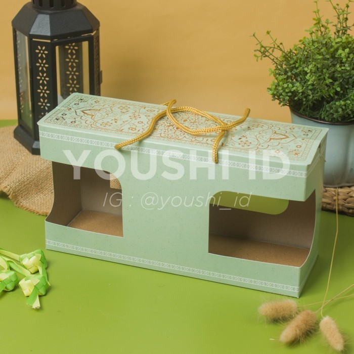 Box Kue Kering Lebaran/Dus Idul Fitri/Dus 3 Toples Jar 500ml