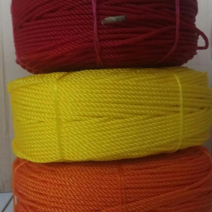 tali tambang nilon / tali tambang plastik 4mm (per roll)