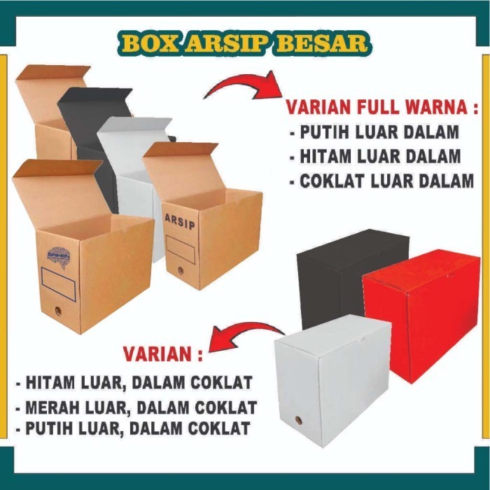 

*:*:*:*:*] Box Arsip 39x19x28 / Box File Polos
