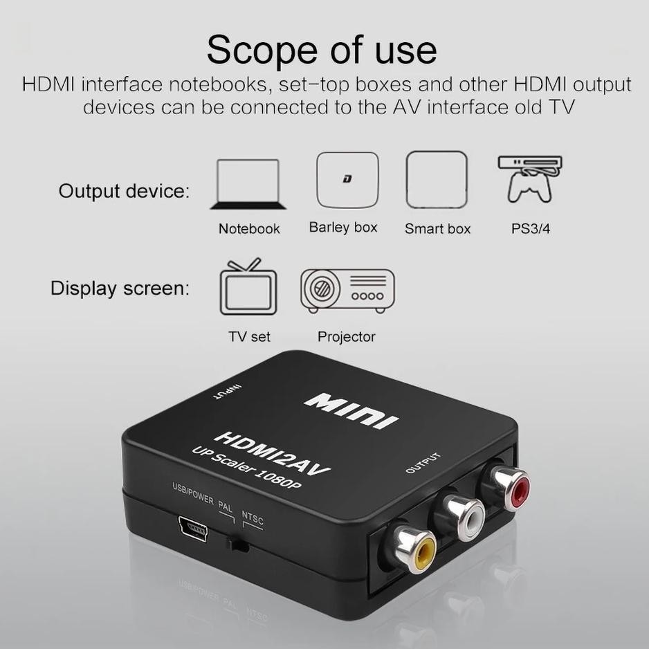 Diskon Converter Hdmi To Av Rca / Hdmi To Av / Hdmi To Rca