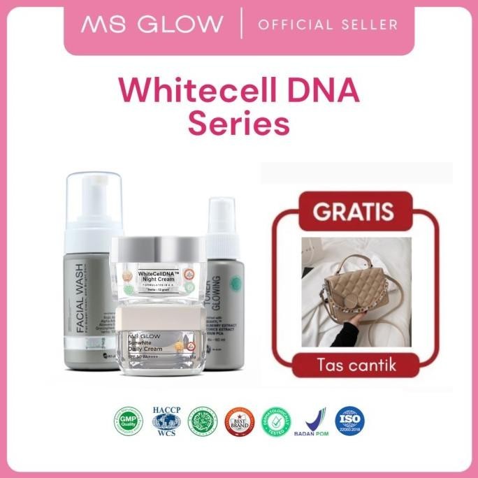 White Cell Dna Series Dengan Bb Cream Whitening Ms Glow