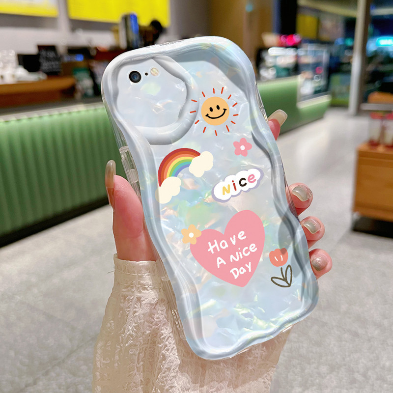 Casing Hp iPhone 6 Plus 6s Plus 7 Plus 8 Plus SE 2020 Case pelindung minimalis sarung HP motif pelan