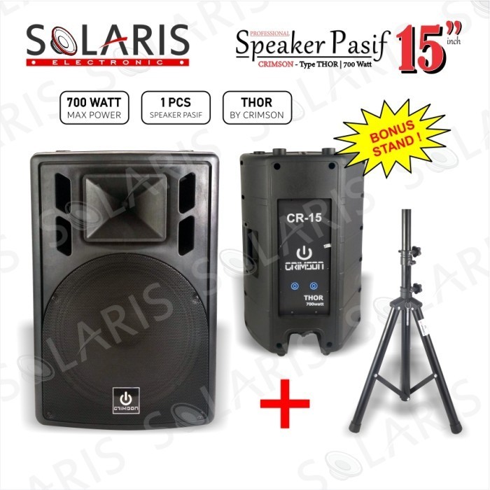 SPEAKER PASIF 15 Inch Model HUPER 450 Watt Crimson TSPA 15-D P