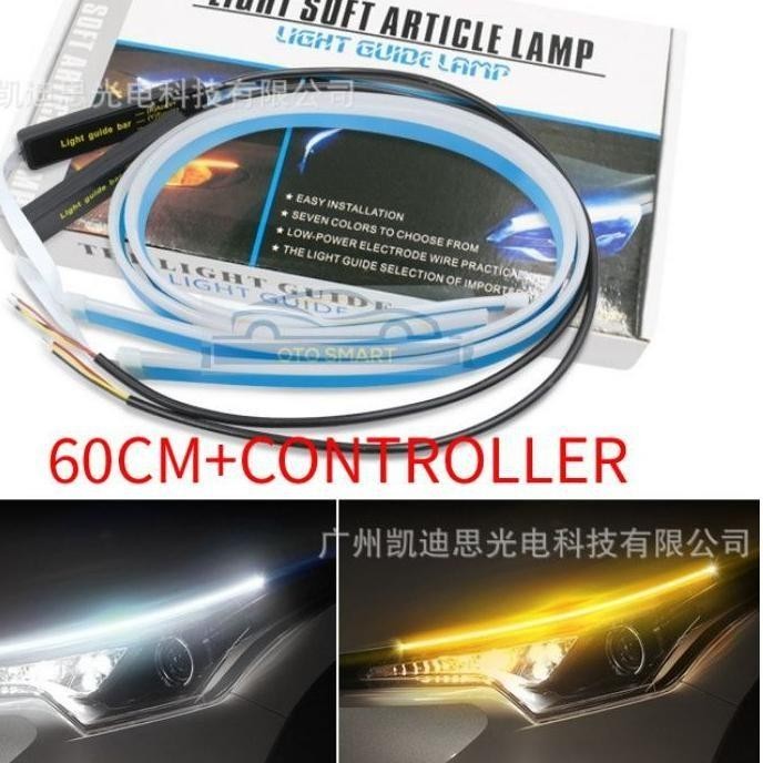 TERMURAH TERBAIK LAMPU ALIS LED SLIM 1PCS DRL MOBIL FLEKSI