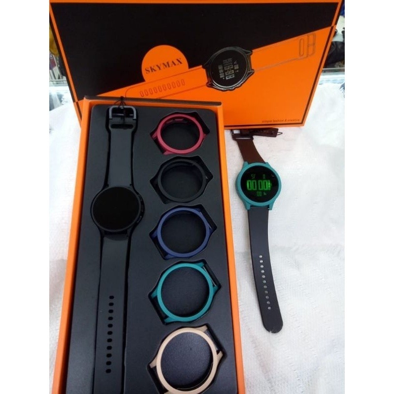 [SKYMAXID] NEW SERIES JAM TANGAN PRIA WANITA SKYMAX 2218G original 1 SET FREE GELANG BISA GONTA GANT