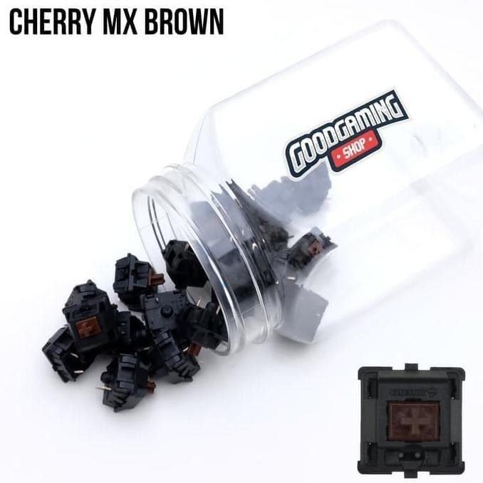 New - MECHANICAL KEYBOARD SWITCH CHERRY MX BROWN - Cokelat, 4pcs 