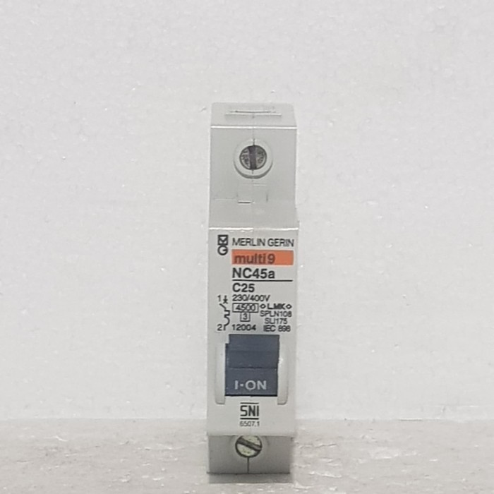 MCB Multi 9 MERLIN GERIN NC45a C25 1P 25A SNI / MCB Multi9 25A 1P SNI