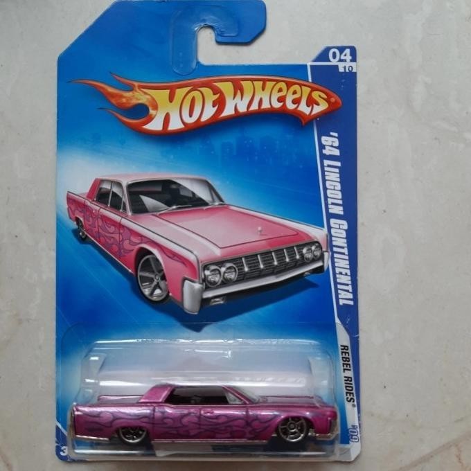 Hotwheels 64 lincoln continental pink