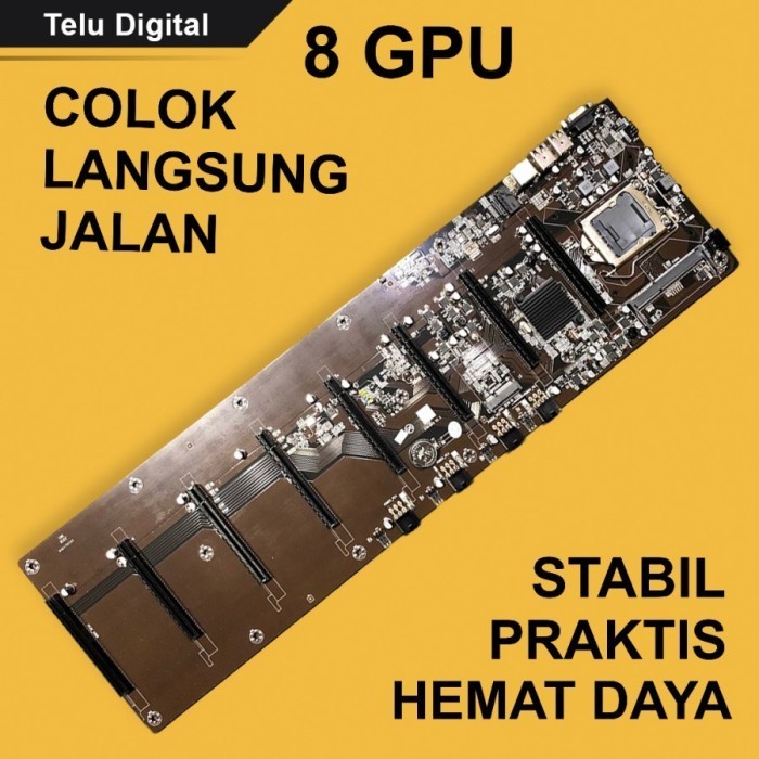 Best Mining Motherboard B75 8 Vga Mining Mobo