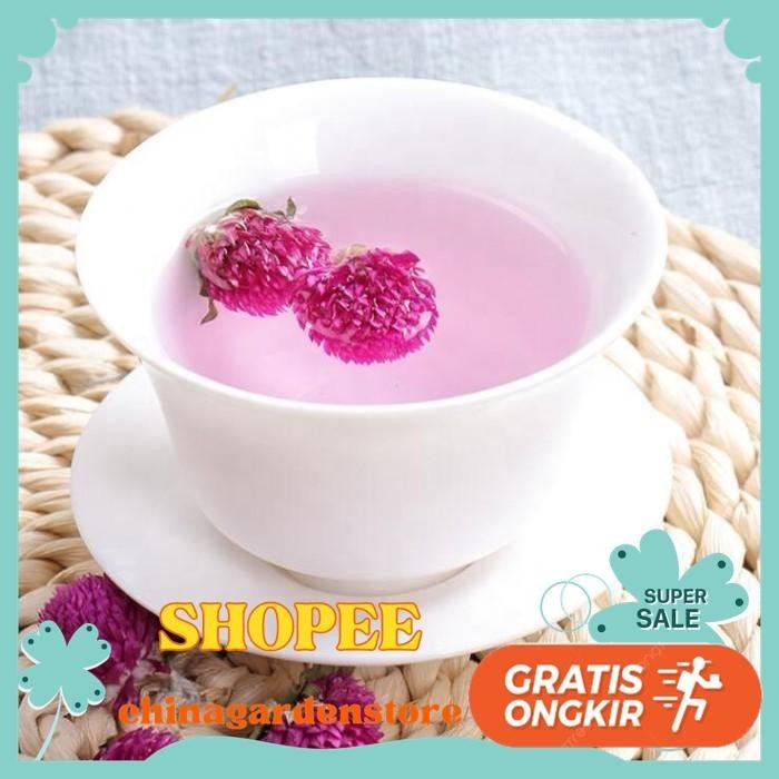 

TEH BUNGA AMARANT / GLOBE AMARANTH FLOWER TEA 40GR DIJAMIN GRATIS ONGKIR