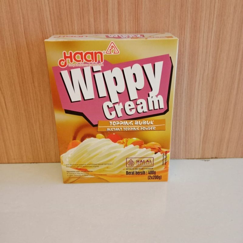 

Whipping Cream Bubuk Haan 400 gr