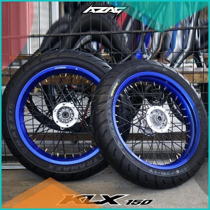 ban set motor kawasaki klx dtracker 150 maxxis v-rossi tromol original