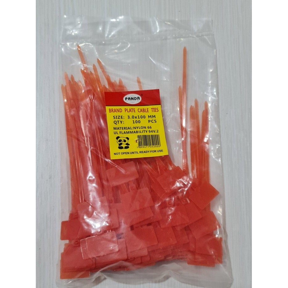 

MAKER TIE WARNA MERAH 10CMX3MM PENGIKAT KABEL LABEL / CABLE TIES PRODUK TERBAIK