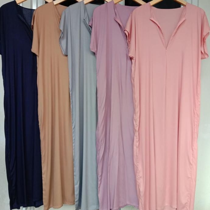 Daster Panjang Busui / Daster Rayon Polos Panjang Busui Semata Kaki