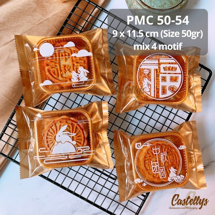 

populer] Plastik Mooncake 50gr PMC 50-54 Kue Bulan Pia Snowskin Mochi Nastar