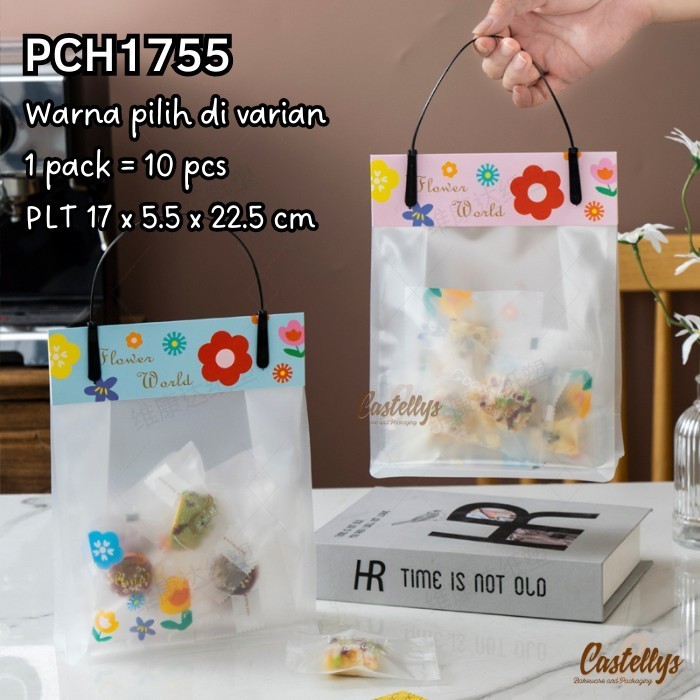 

Buruan beli] Plastik Tas Cookies + Handle PCH1755 Hampers Souvenir Kue Kering Snack