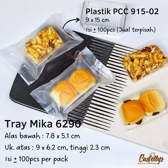 

Produk Unggulan] Tray Mika Plastik T6290 6290 Kue Kering Nastar Snack Nougat Cookies